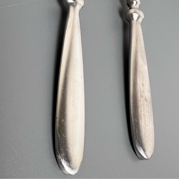 2 Pc Townhouse Serving Meat Fork Pierced Spoon Cambridge Stainless Flatware - Picture 5 of 9